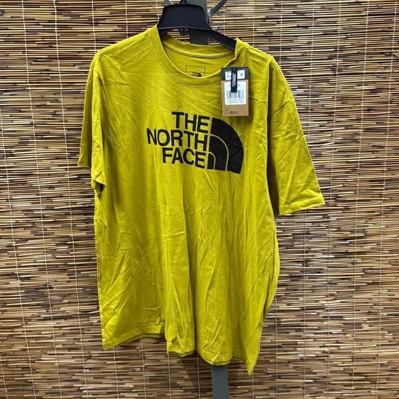 The North Face Half Dome Short-Sleeve T-Shirt for Men - Mineral Gold/TNF Black - - Picture 2 of 3